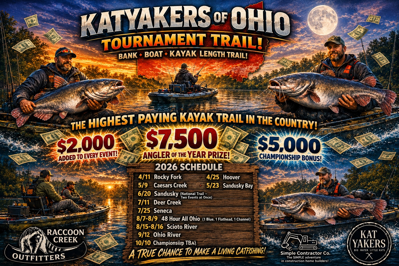 KatYakers of Ohio 2026 tournament trail schedule